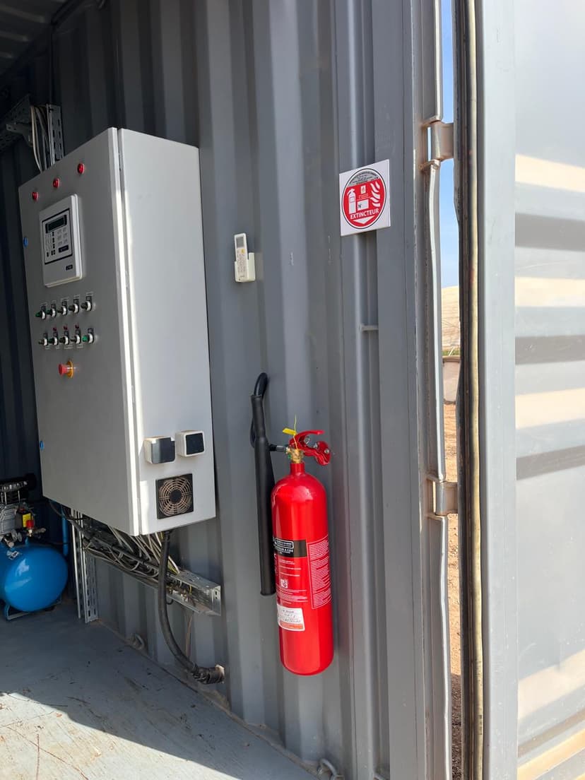 Installation extincteur